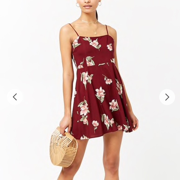 forever 21 floral cami mini dress